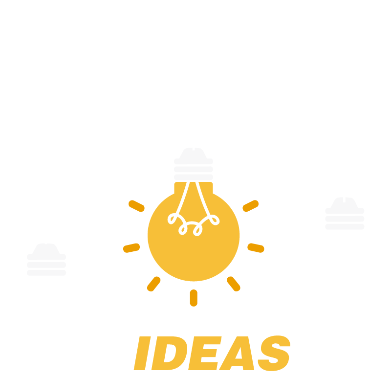 Ideas light bulb office poster - TenStickers