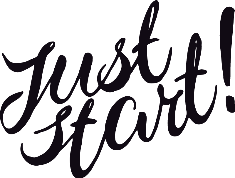 Office poster just start your journey - TenStickers