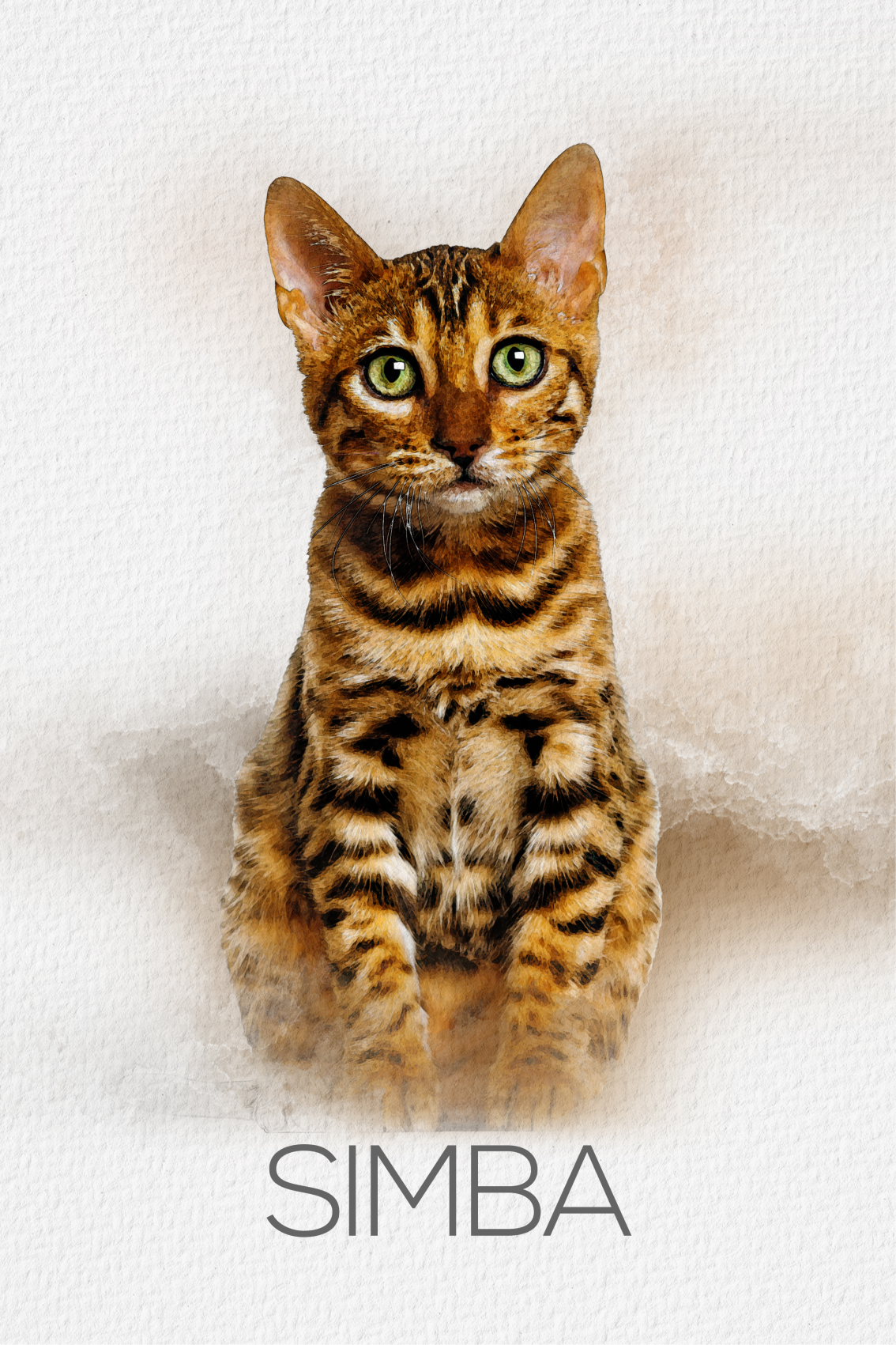 Living room poster of your beloved pet portrait - TenStickers