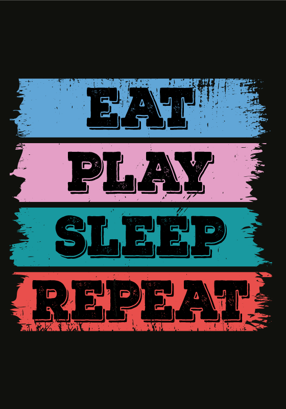Game eat sleep poster print - TenStickers