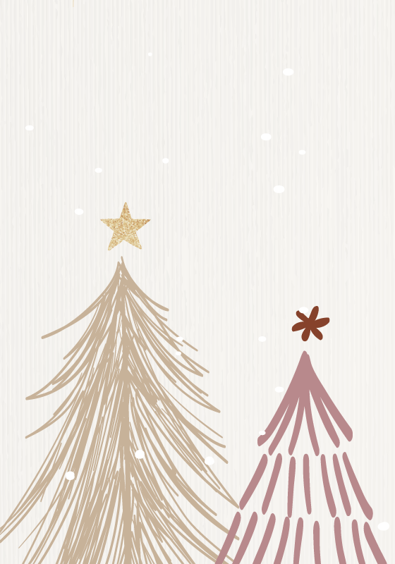 Christmas tree minimalist  poster - TenStickers