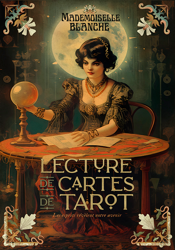 tarot readings vintage poster - TenStickers