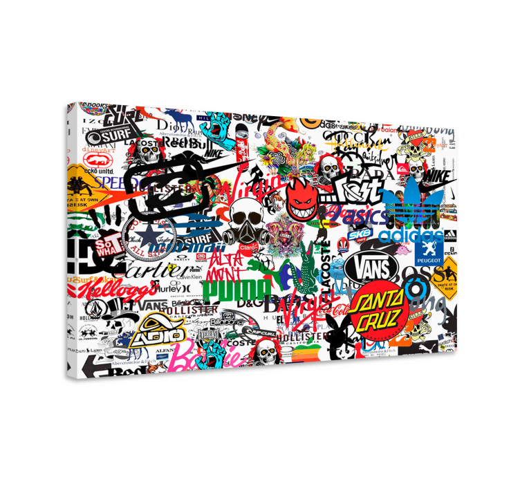 Famous Logo modern canvas wall art - TenStickers
