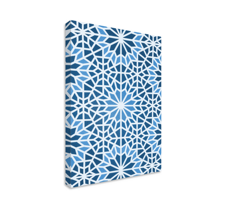 Arabic Blue mosaic canvas prints - TenStickers