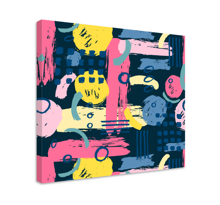 Colorful abstract canvas wall art - TenStickers