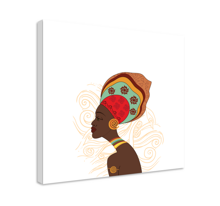 People canvas elegant african silhouette art - TenStickers