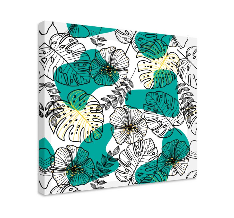 Floral office wall prints - TenStickers