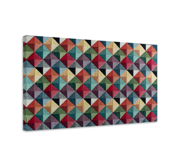 Geometric forms headboard canvas prints - TenStickers