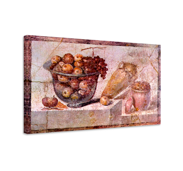 Fruit canvas wall art fruit bowl arrangement - TenStickers