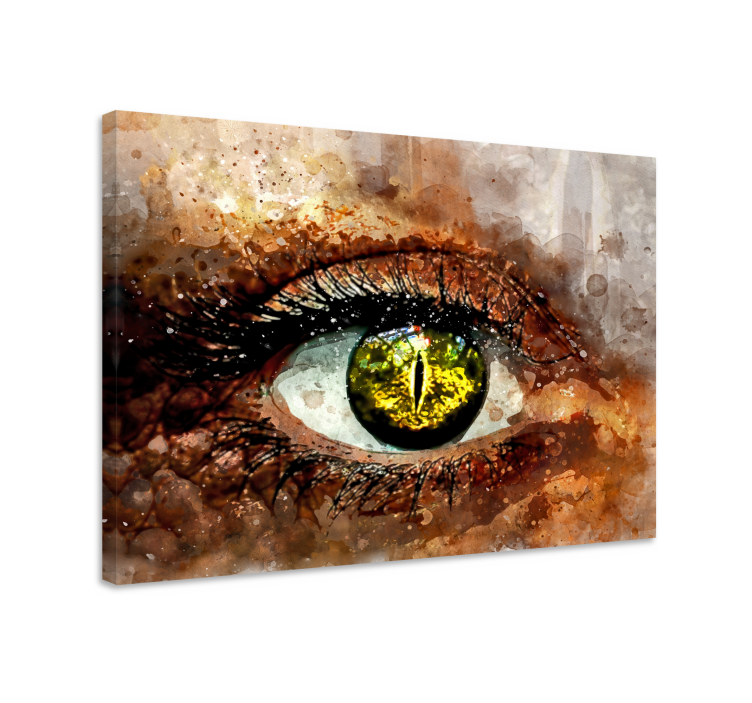 Eye splash canvas art prints - TenStickers