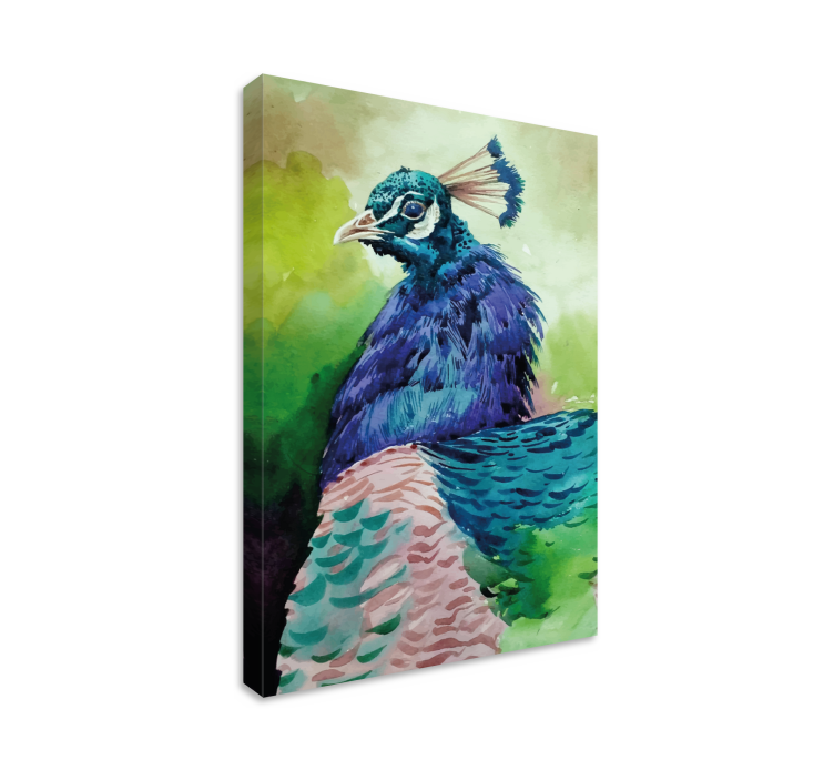 Colorful turkey birds bird canvas art - TenStickers