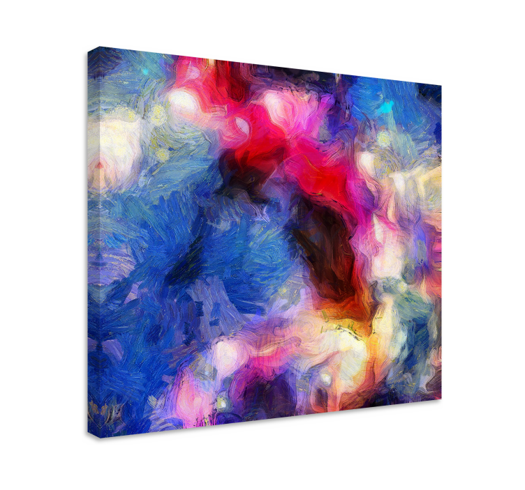 Abstract  colors painting  canvas art prints - TenStickers