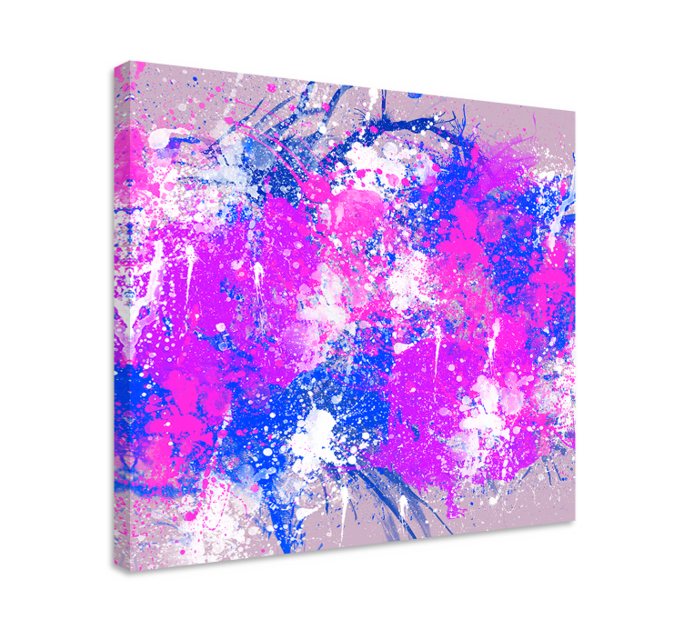 Abstract wall art 1 colorful abstract splashes - TenStickers