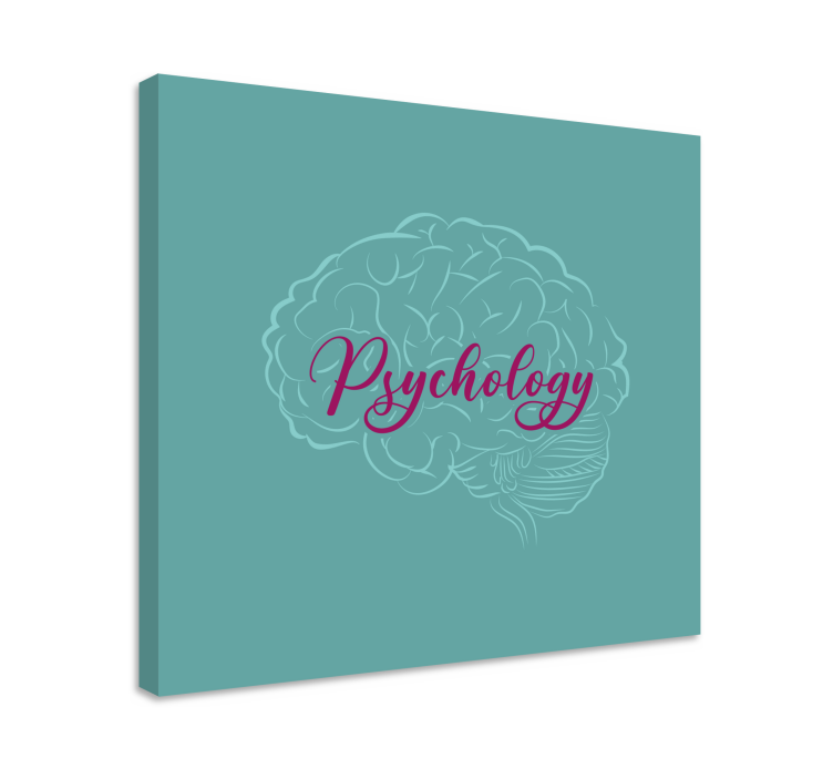 Psychology Brain modern canvas wall art - TenStickers
