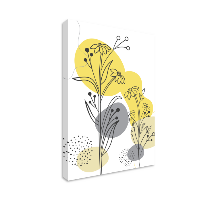 Flowers canvas elegant floral display - TenStickers