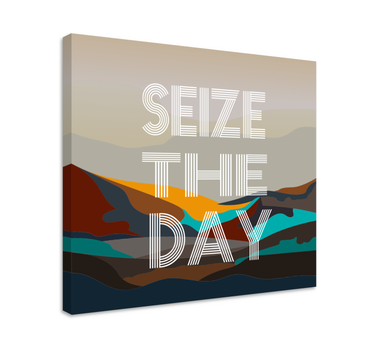 Seize the day motivational canvas - TenStickers