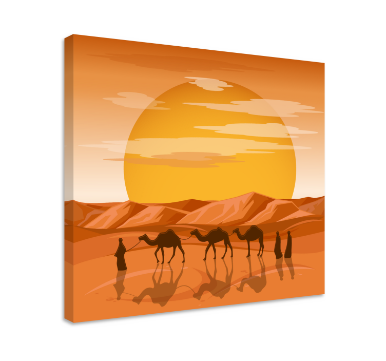 Desert landscape canvas print - TenStickers