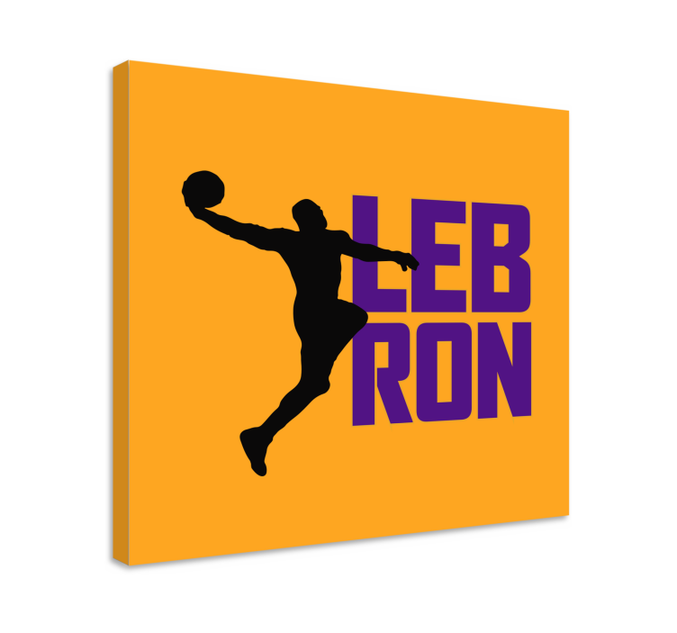 Sports canvas art dynamic basketball player - TenStickers