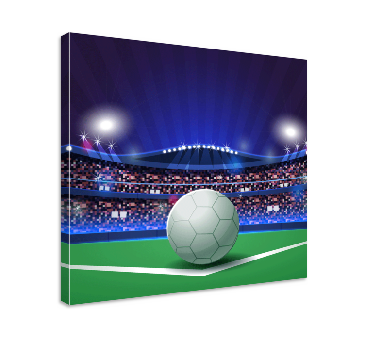 Sports canvas art soccer stadium scene - TenStickers