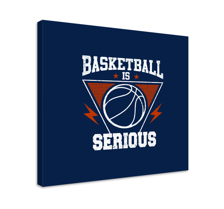 Sports canvas art basketball is no joke - TenStickers