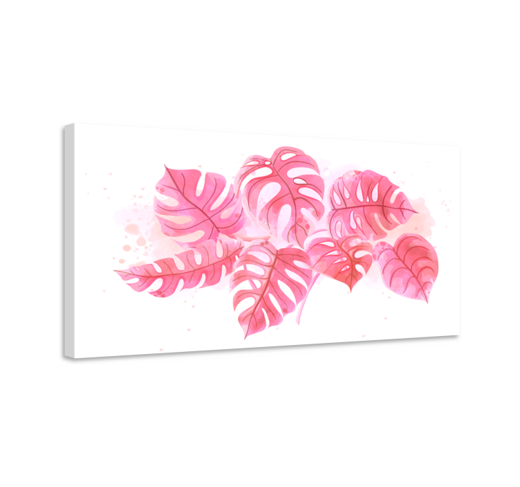 Monstera leaf print nordic art prints - TenStickers