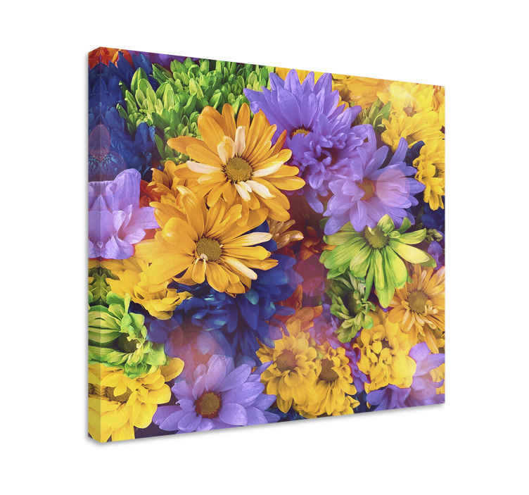 Flowers canvas colorful flower arrangement - TenStickers