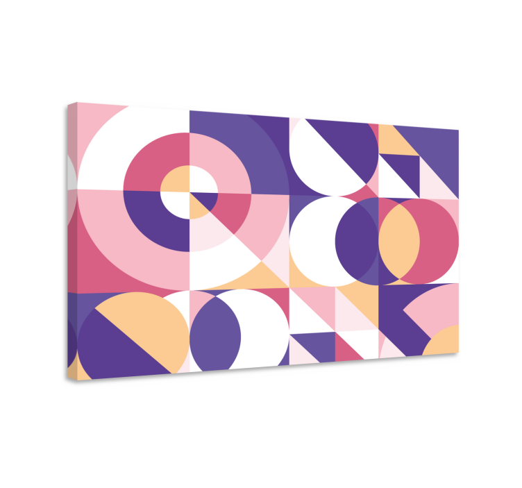 Abstract figures geometric art geometric canvas - TenStickers