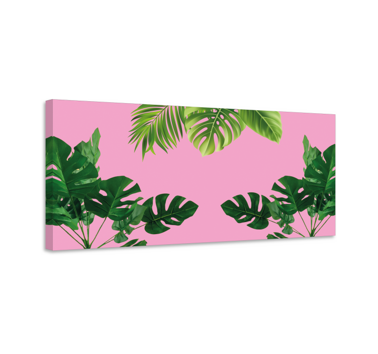Tropical Leaf Arrangement Flowers  canvas - TenStickers