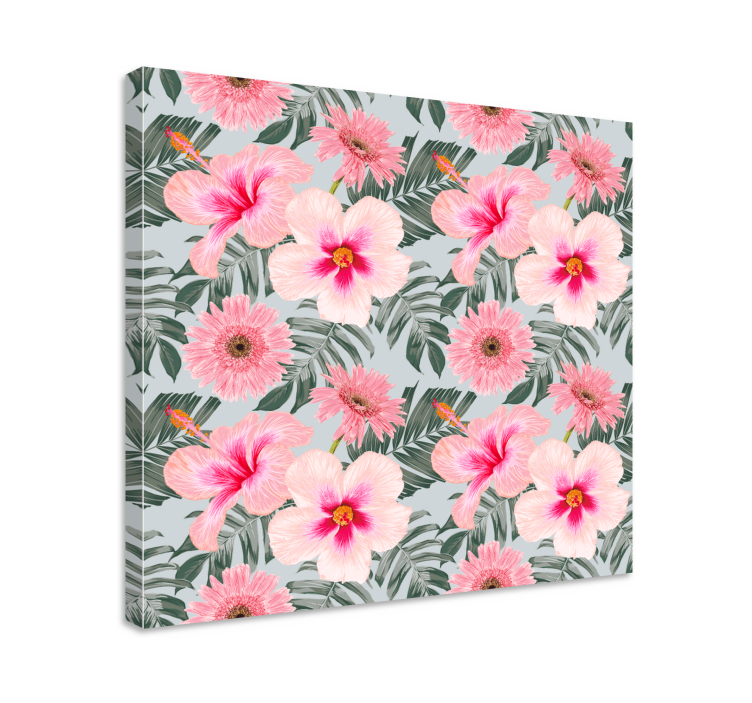 Colourful pastel painting flower canvas - TenStickers