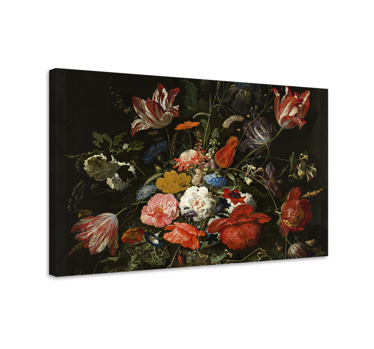 Flowers canvas vibrant blossom arrangement - TenStickers