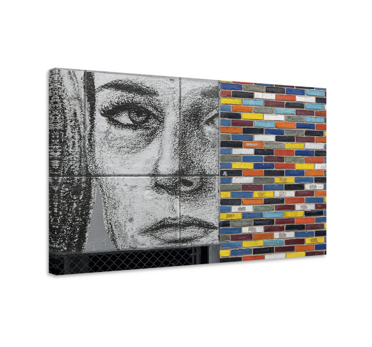 People canvas portrait and mosaic art - TenStickers