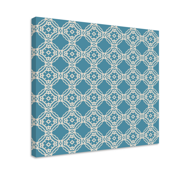 Modern canvas art with geometric pattern design - TenStickers
