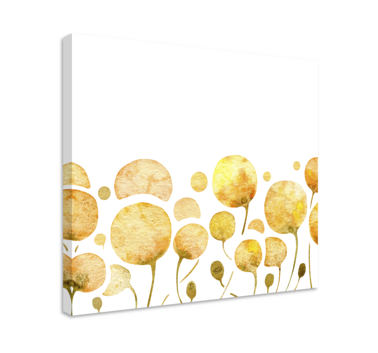 Flowers canvas sunny floral blooms - TenStickers