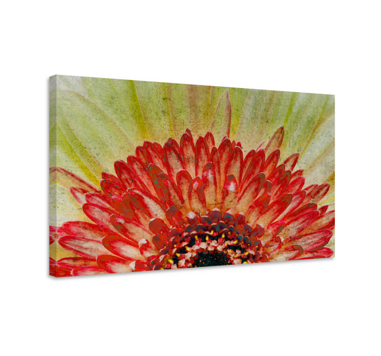 Flowers canvas vibrant floral detail - TenStickers
