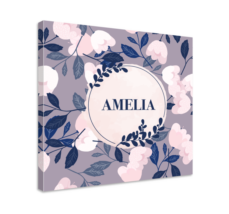 Pastel color hand painted flowers canvas - TenStickers