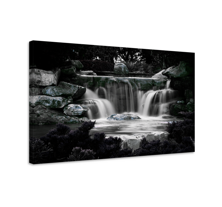 Nature Scenery Waterfall landscape canvas - TenStickers