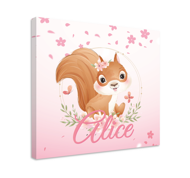 Elephant wallart cheerful squirrel design - TenStickers