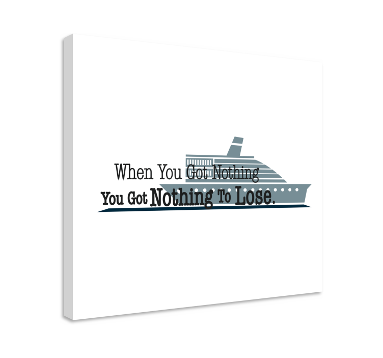 Quote canvas: inspirational nautical saying - TenStickers