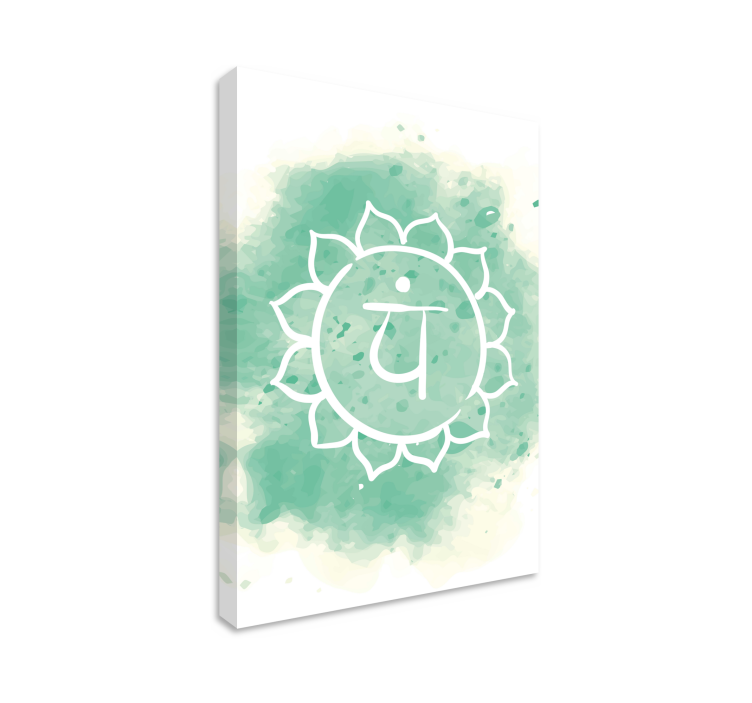 Zen canvas art meditative emblem - TenStickers