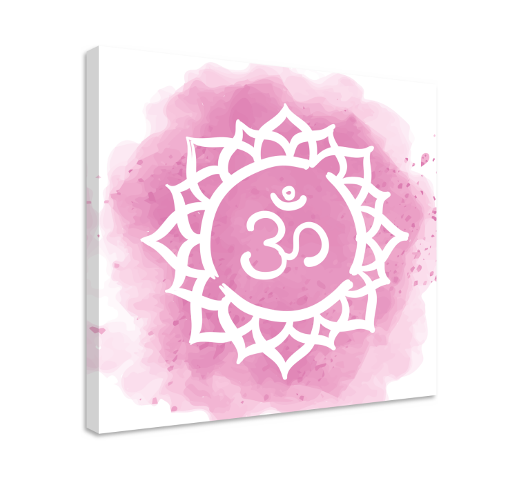 Beautiful Crown Chakra Symbol modern canvas - TenStickers