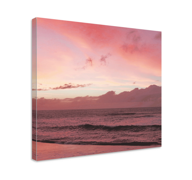 Calming ocean sunset landscape canvas - TenStickers