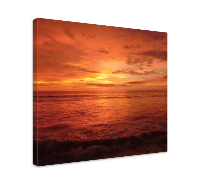 Golden hour photography landscape canvas - TenStickers