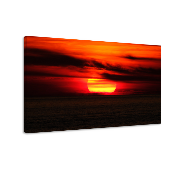 Landscape canvas stunning sunset scene - TenStickers