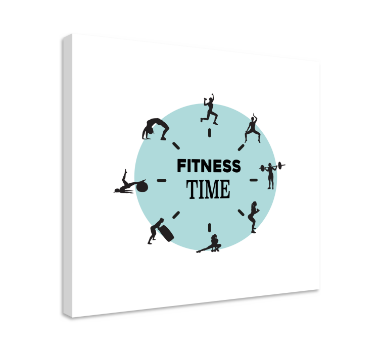 Sports canvas art fitness timepiece - TenStickers