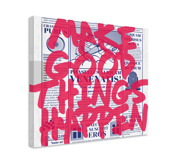 Quote canvas for creating good things - TenStickers