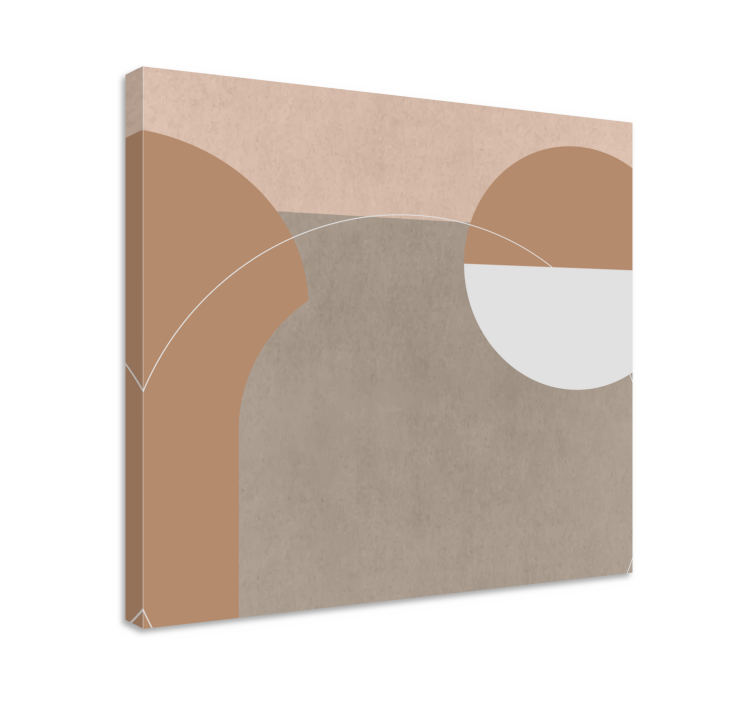 Modern canvas art abstract geometric shapes - TenStickers