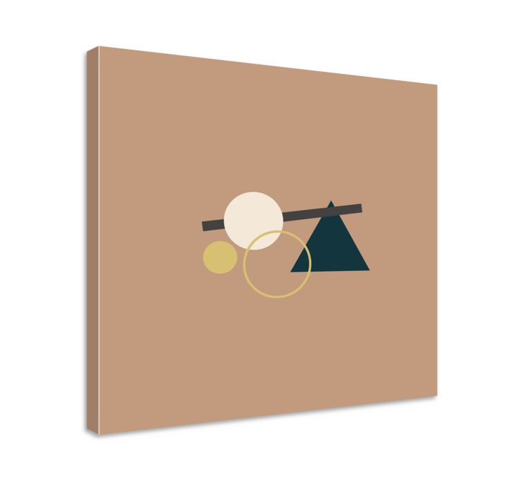 Geometric canvas of harmonious shapes - TenStickers