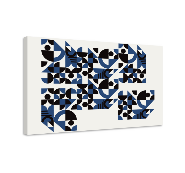 Geometric canvas with lively geometric patterns - TenStickers