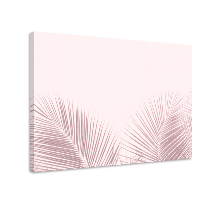 Flowers canvas elegant palm leaves - TenStickers