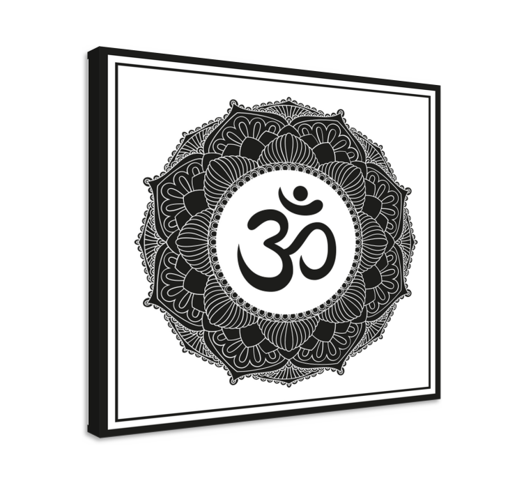 Mandala with Ohm Symbol mandala canvas - TenStickers